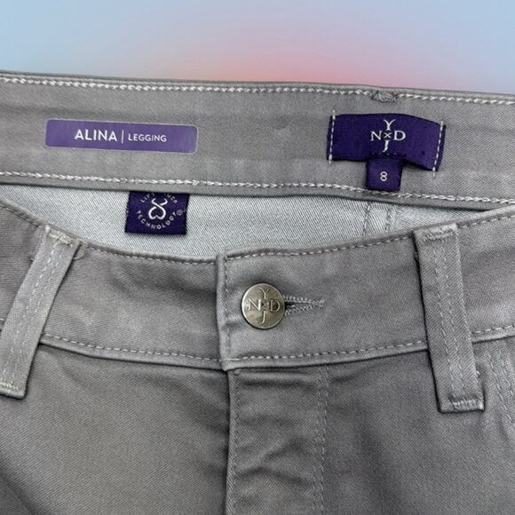 NYDJ Women’s 8 Gray ALINA LEGGING Jeans - Picture 4 of 4